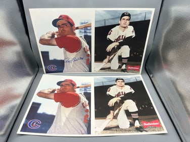 1990s Rocky Colavito Columbus Clippers SGA Prints Lot of 2 - (1) is Autographed - - No COA but