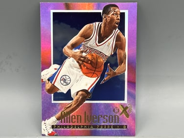 1996 Skybox EX-2000 Allen Iverson RC #53