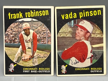 1959 Topps Frank Robinson #435 & Vada Pinson #448