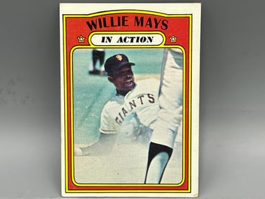 1972 Topps Willie Mays In Action #50