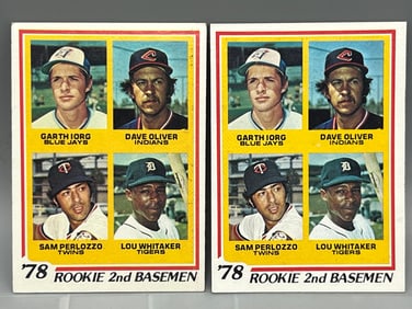 Lot of (2) 1978 Topps Lou Whitaker RC #704