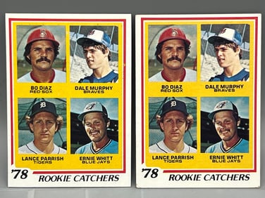 Lot of (2) 1978 Topps Lance Parrish RC #708 - Murphy 2nd Year
