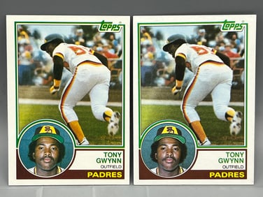 Lot of (2) 1983 Topps Tony Gwynn RC #482