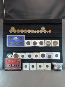 Lot Of Misc. Coins w/Proof Sets, Kennedy Half Dollars, Foreign Coins, & More