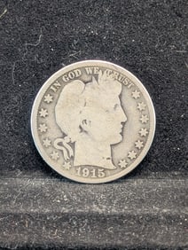1915-S Barber Half Dollar - 90% Silver