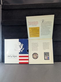 1993 U.S. Bill of Rights Coin & Commemorative Stamp