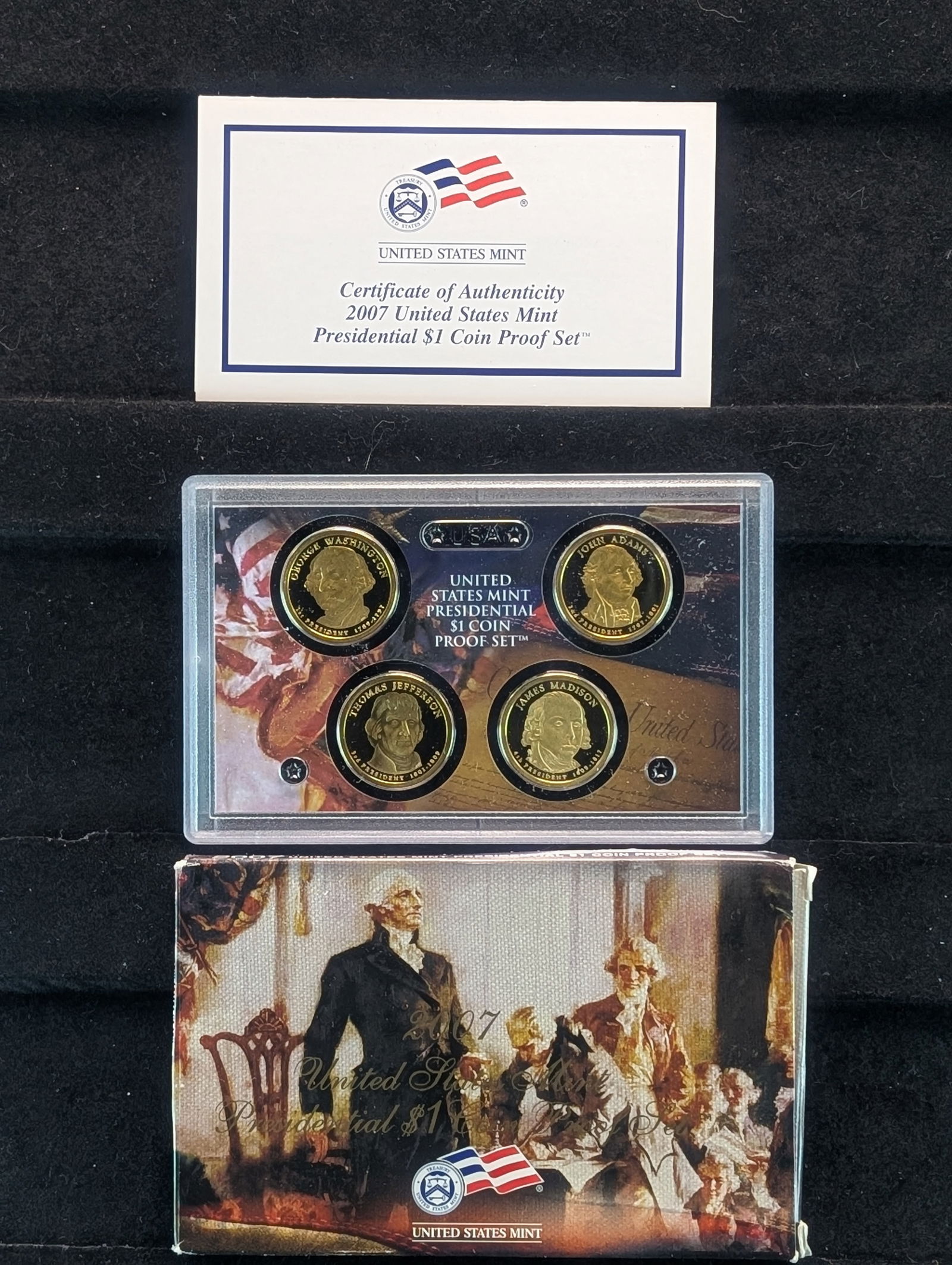 2007-S U.S. Presidential Dollar Proof Set (1 of 4)