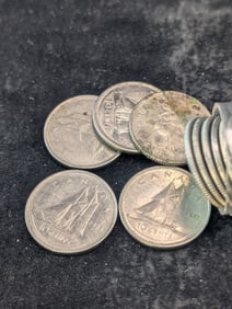 Roll of 1969-1973 Canada 10c.
