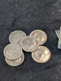 Roll of 1977-1980 Canada 10c.