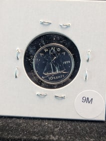 1976 Canadian Dime BU
