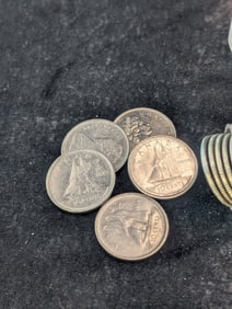 Roll of 1973-1974 Canada 10c.