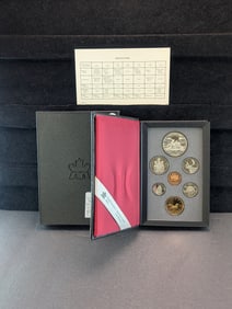 1989 Canadian Proof Set In OGP w/50% Silver One Dollar Coin