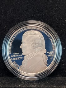 2005-P Justice John Marshall Proof Silver Dollar