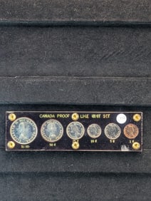 1959 Canada Silver Set. 4-80% Silver Coins