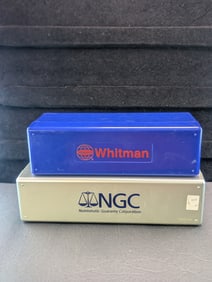 Two Used Slab Boxes. NGC & Whitman.