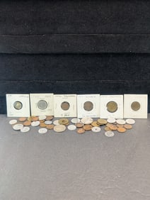 (50) Assorted Foreign Coins In Various Grades