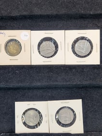 (5) Assorted Date Italy Coins