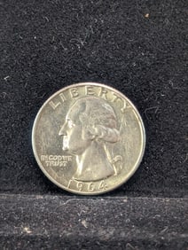 1964 Washington 25c. 90% Silver. UNC