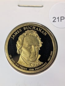 2010-S James Buchanan Proof Presidential Dollar