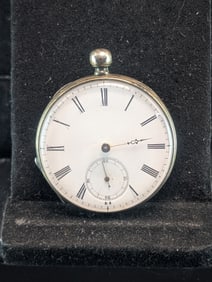French Key Wind Cylinder Pocket Watch, Not Working