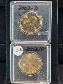 2002P,D UNC Sacagawea Golden Dollars