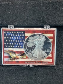2011-W Proof American Silver Eagle. One Troy Ounce .999 Fine Silver $1