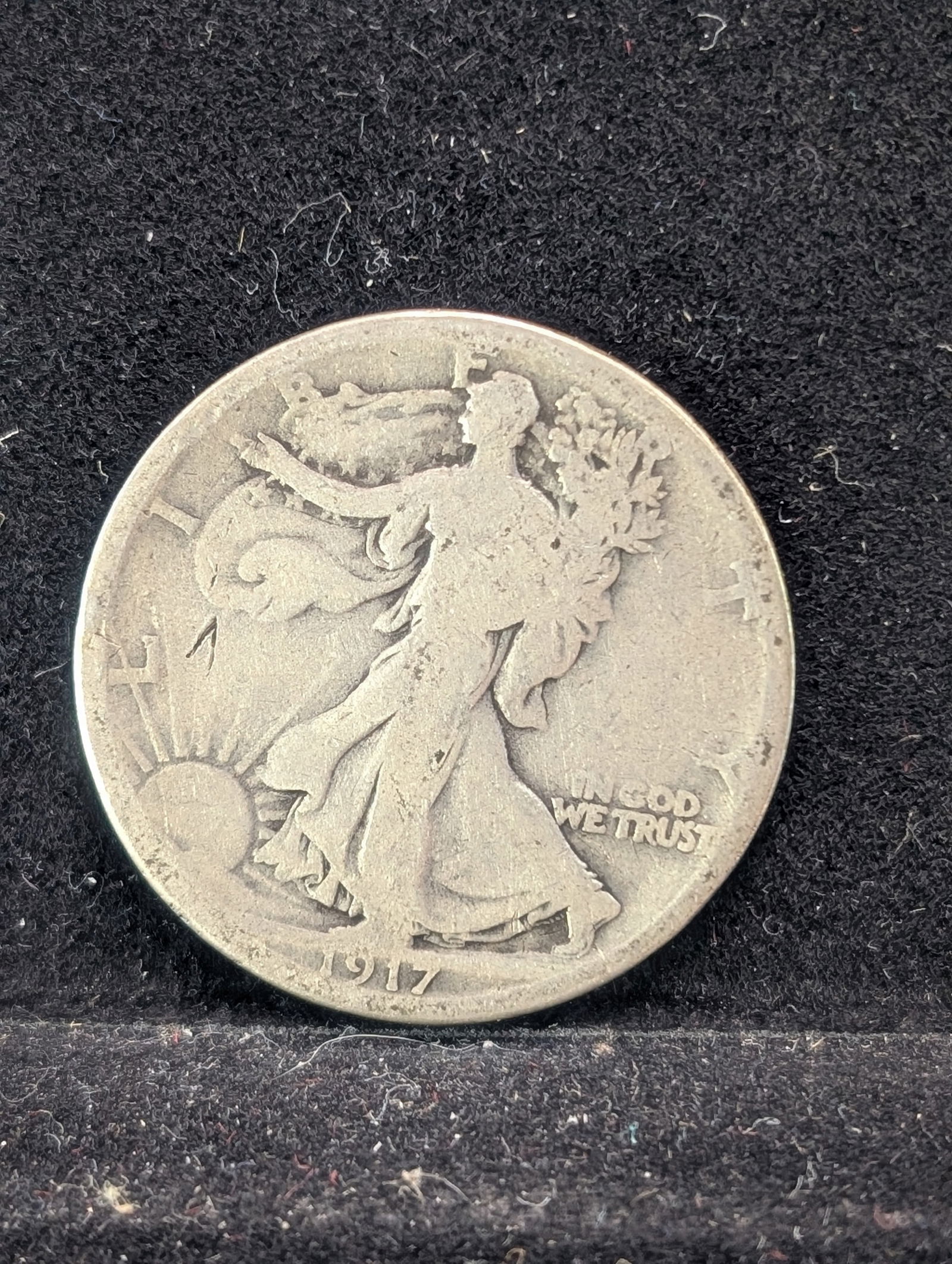 1917 Walking Liberty 50c. 90% Silver. 2nd Year (1 of 2)