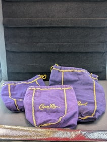 Three Crown Royal Bags