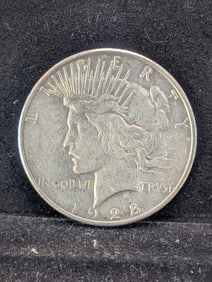1928-S Semi Key Peace Silver Dollar.