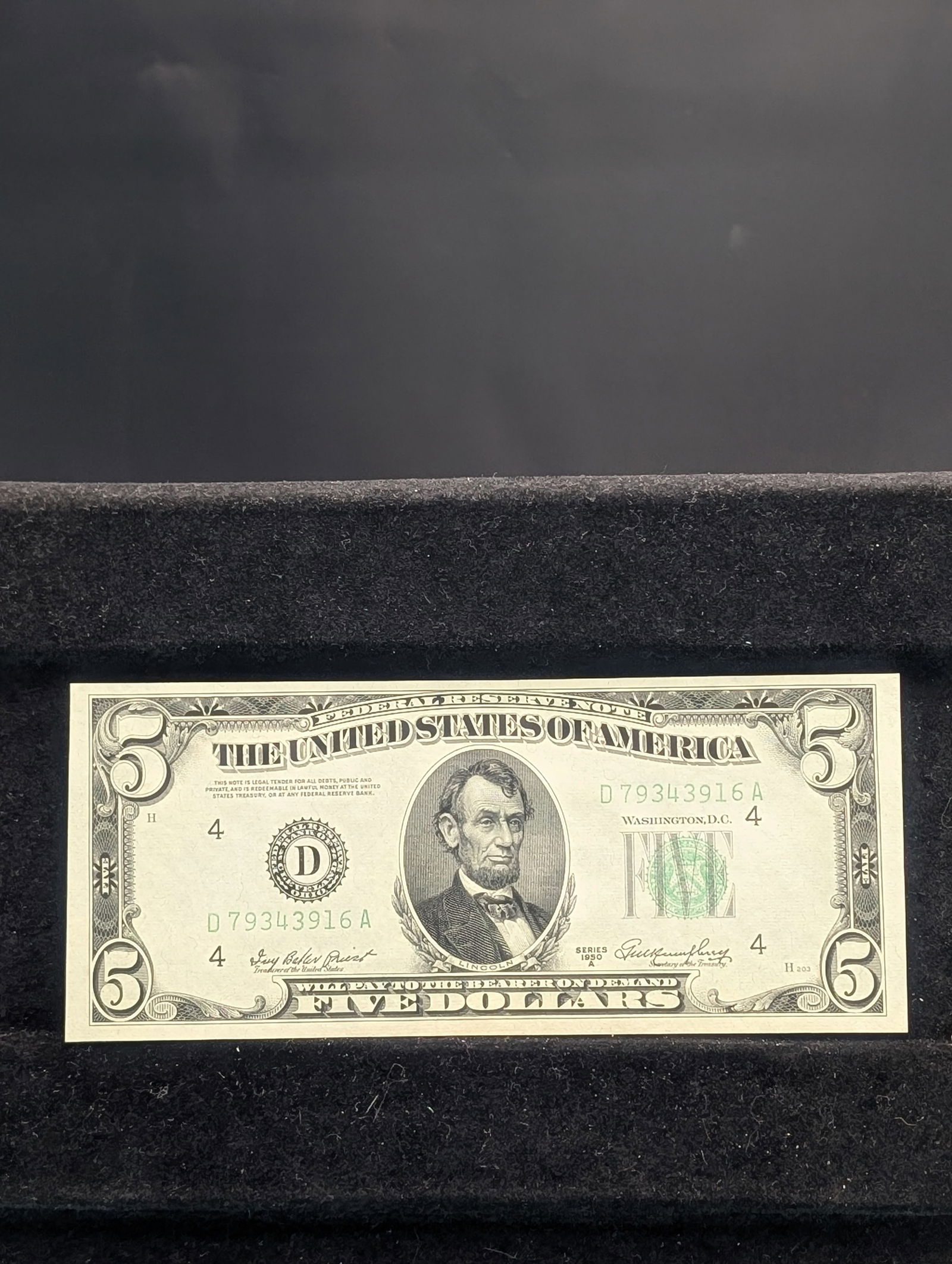 1950-A $5 Federal Reserve Note (1 of 3)