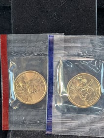 2001P,D UNC Sacagawea Golden Dollars