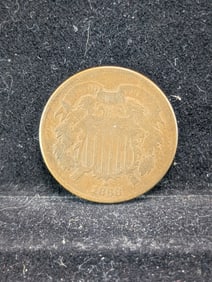 1868 Two Cent Coin Semi Key Date