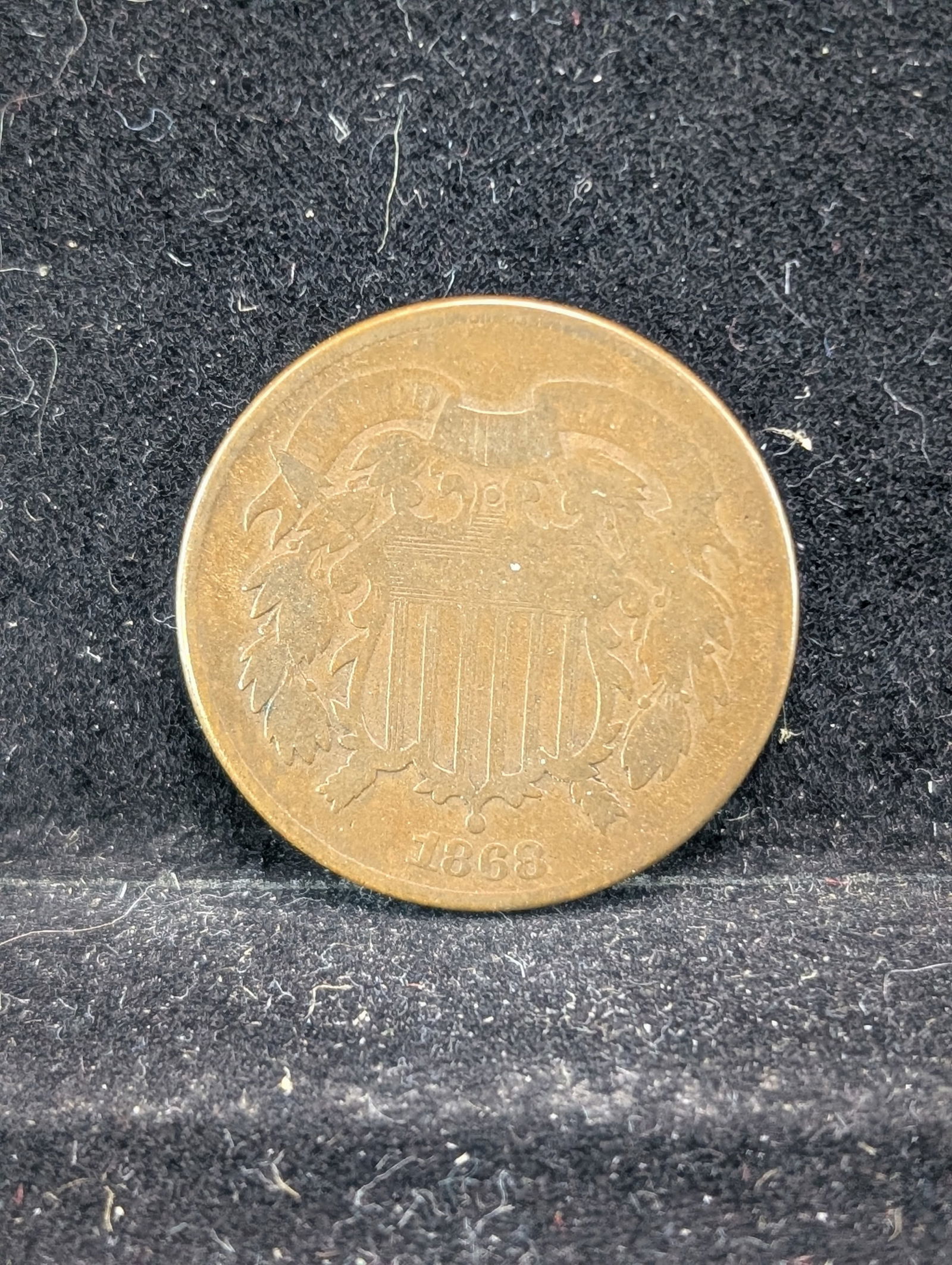 1868 Two Cent Coin Semi Key Date (1 of 2)