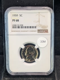 1959-P Jefferson Nickel NGC PF68