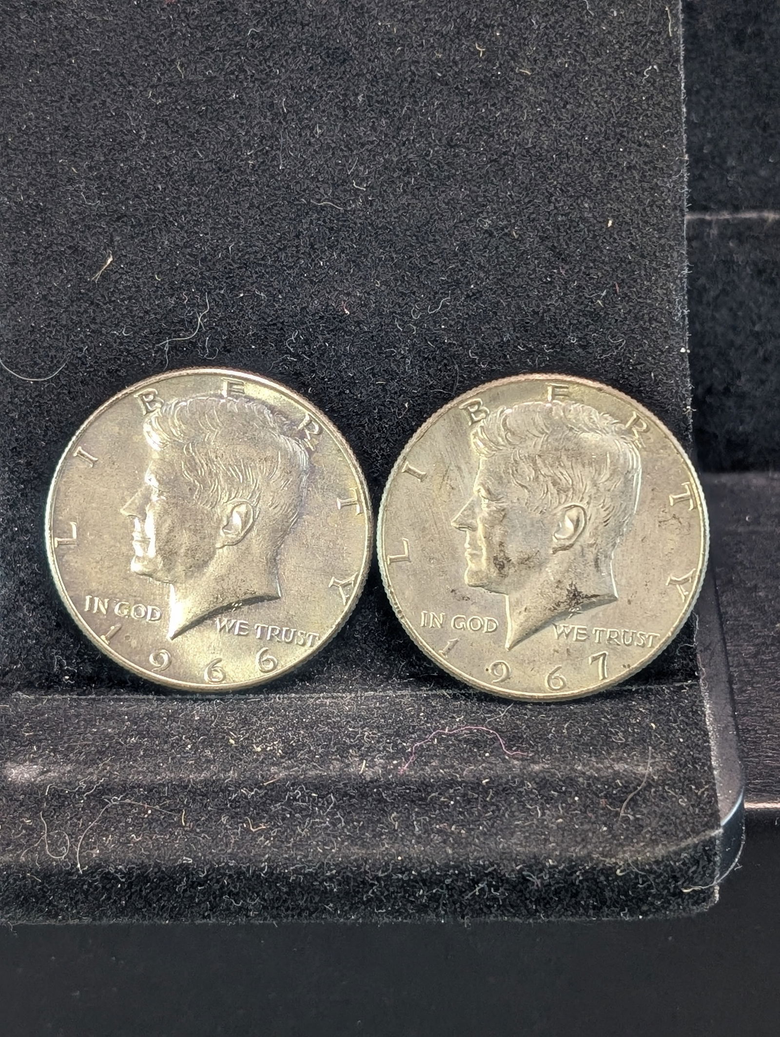 1966 & 1967 Kennedy Half Dollars, 40% Silver (1 of 2)