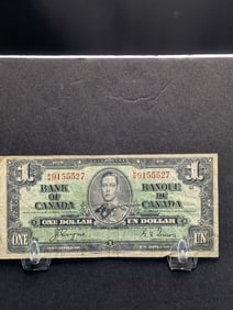 1937 $1 (Harder to Find) Bank of Canada Currency, 88 Years Old!