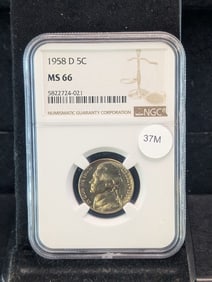 1958-D Jefferson Nickel NGC MS66