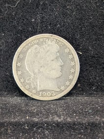 1903-S Barber Quarter - 90% Silver