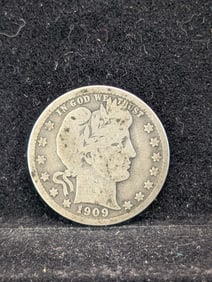 1909-D Barber Quarter - 90% Silver