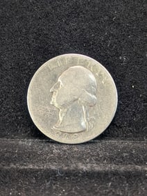 1938 S, 90% Silver, (1 Year Before WWII) Washington Quarter, 87 years Old!