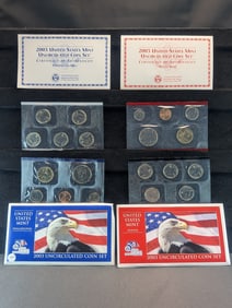 2003 P&D US Mint Uncirculated Coin Set. OGP