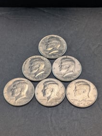 1986-P, 1988 P&D, 1989-P, & 1990 P&D Kennedy Half Dollars
