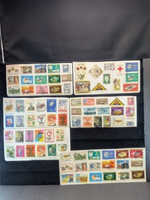 Bundle of 84 Colombian Stamps