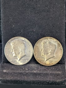 1966 & 1967 Kennedy Half Dollars, 40% Silver