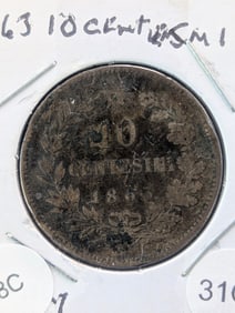 1863 Italy 10 Centesimi