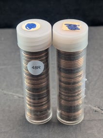 Two Rolls Of Assorted Date Lincoln Memorial Cents