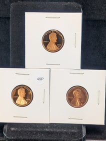 1984-S, 2005-S, & 2010-S Proof Lincoln Cents