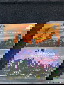 2008 P&D US Mint Uncirculated Coin Set. OGP