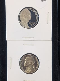 1984-S & 2010-S Proof Jefferson Nickels