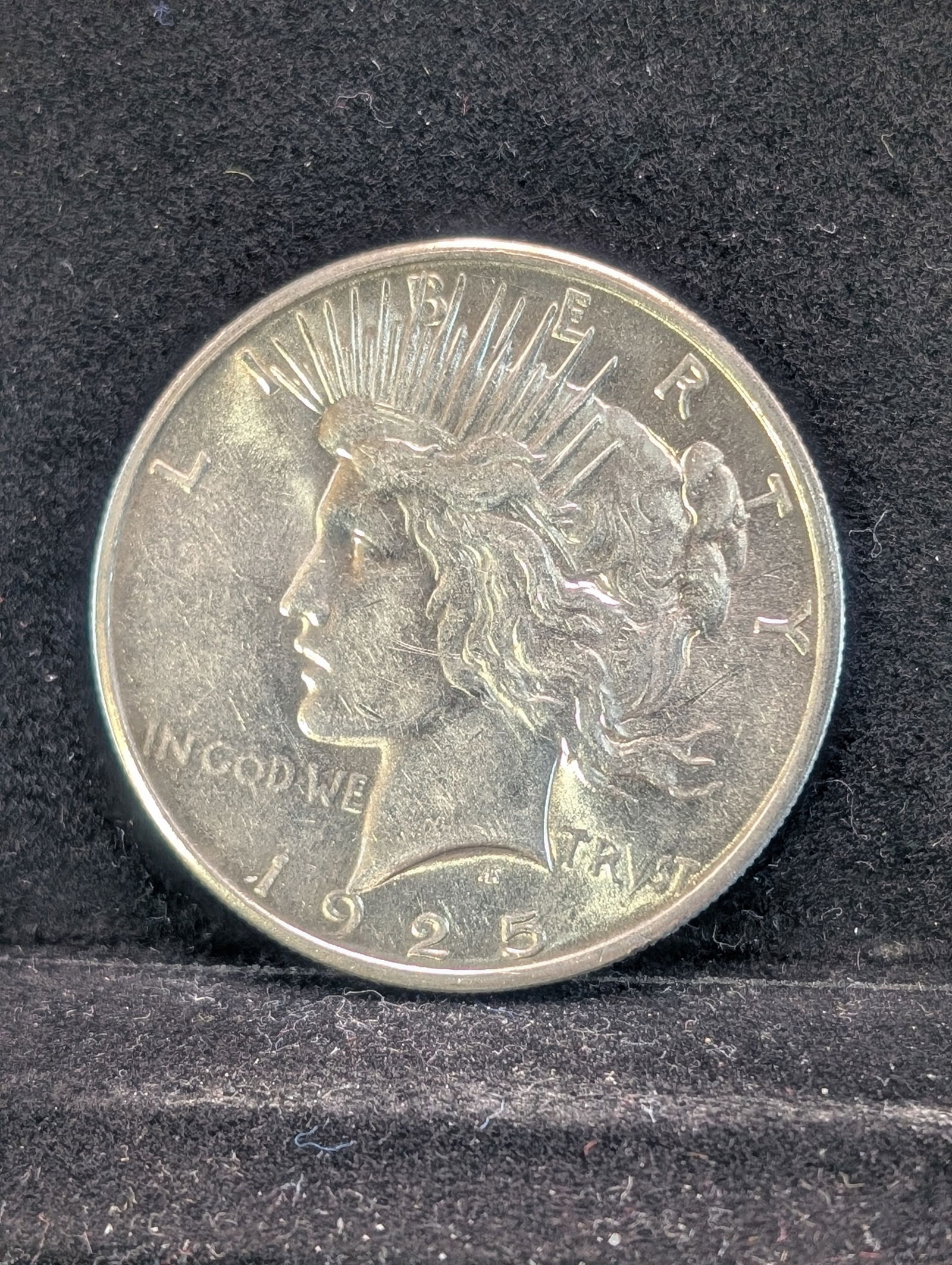 1925, 90% Silver, (Gem BU, $175 at MS 65) Peace Dollar, 100 Years Old! (1 of 2)